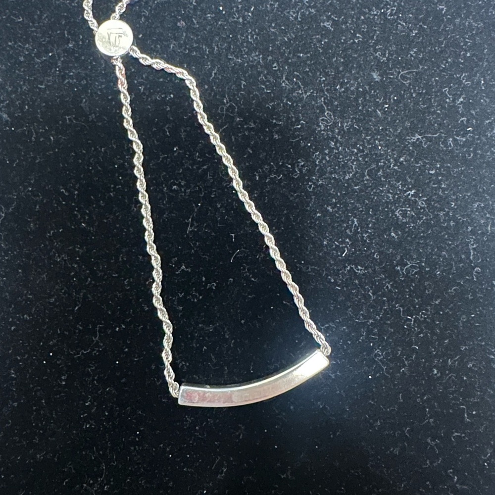 Monica Vinader Linear Friendship Chain Bracelet. Silver.